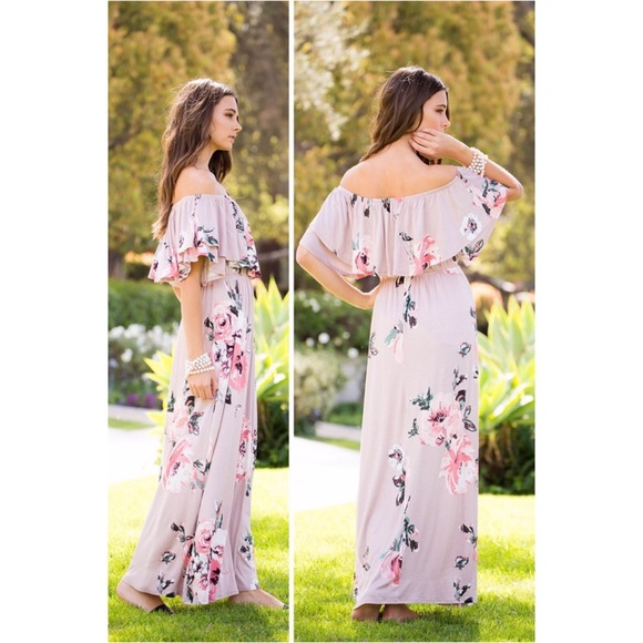 Last one! Off the shoulder maxi dress - Picture 3 of 5